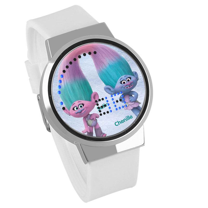 Waterproof Luminous LED Digital Touch Children watch  - Trolls #22