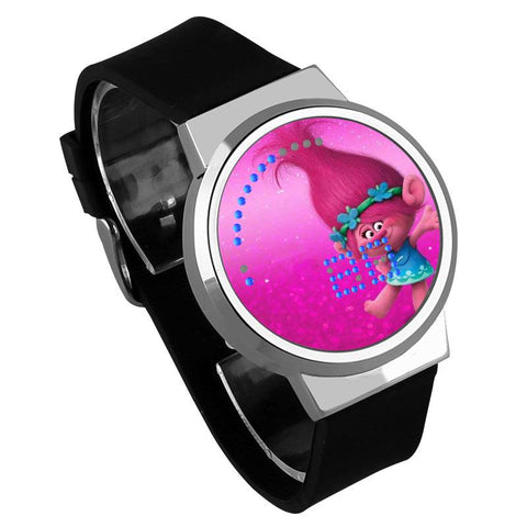 Waterproof Luminous LED Digital Touch Children watch  - Trolls #18