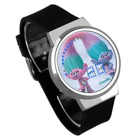 Waterproof Luminous LED Digital Touch Children watch  - Trolls #24