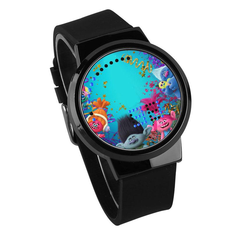 Waterproof Luminous LED Digital Touch Children watch  - Trolls #26