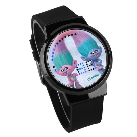 Waterproof Luminous LED Digital Touch Children watch  - Trolls #23