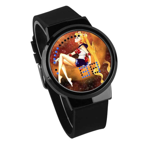 Waterproof Luminous LED Digital Touch Children watch  - Sailor Moon #5