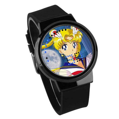 Waterproof Luminous LED Digital Touch Children watch  - Sailor Moon #8