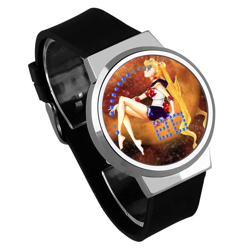 Waterproof Luminous LED Digital Touch Children watch  - Sailor Moon #6