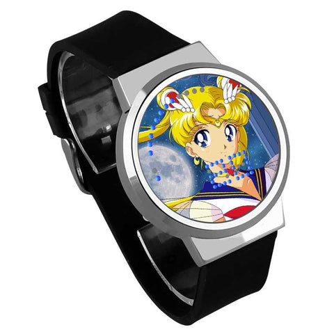 Waterproof Luminous LED Digital Touch Children watch  - Sailor Moon #9