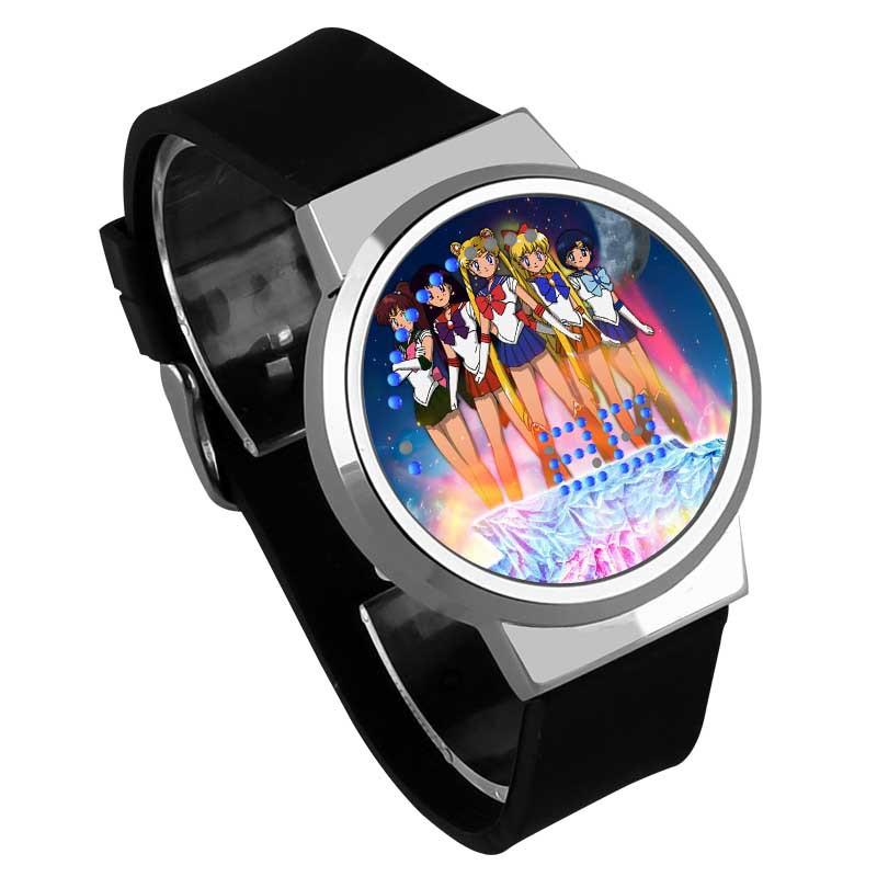 Waterproof Luminous LED Digital Touch Children watch  - Sailor Moon #24