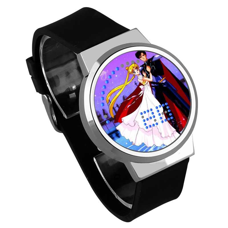 Waterproof Luminous LED Digital Touch Children watch  - Sailor Moon #27