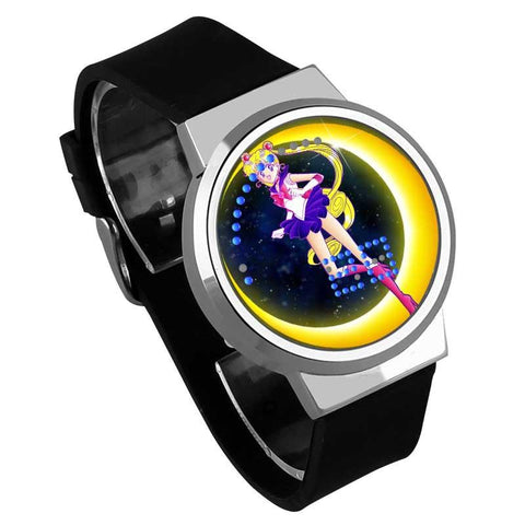 Waterproof Luminous LED Digital Touch Children watch  - Sailor Moon #12