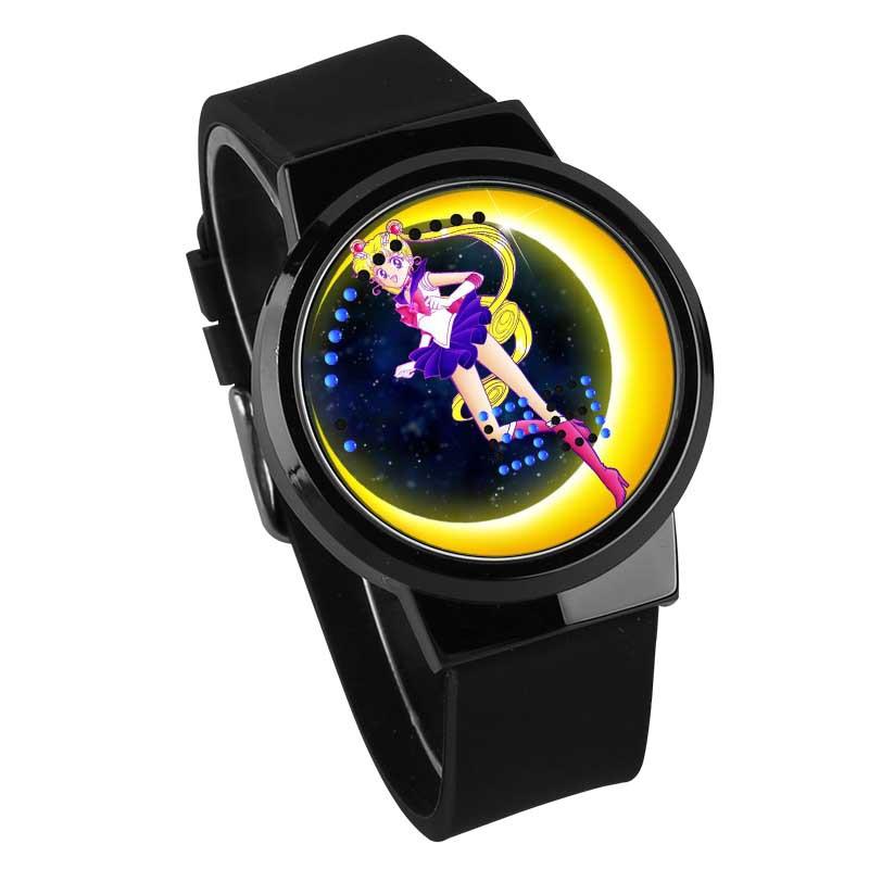 Waterproof Luminous LED Digital Touch Children watch  - Sailor Moon #11