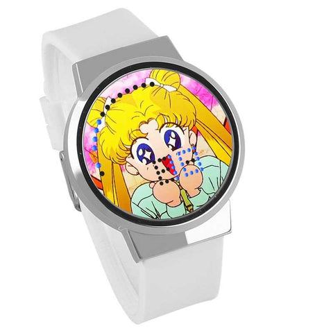 Waterproof Luminous LED Digital Touch Children watch  - Sailor Moon #19