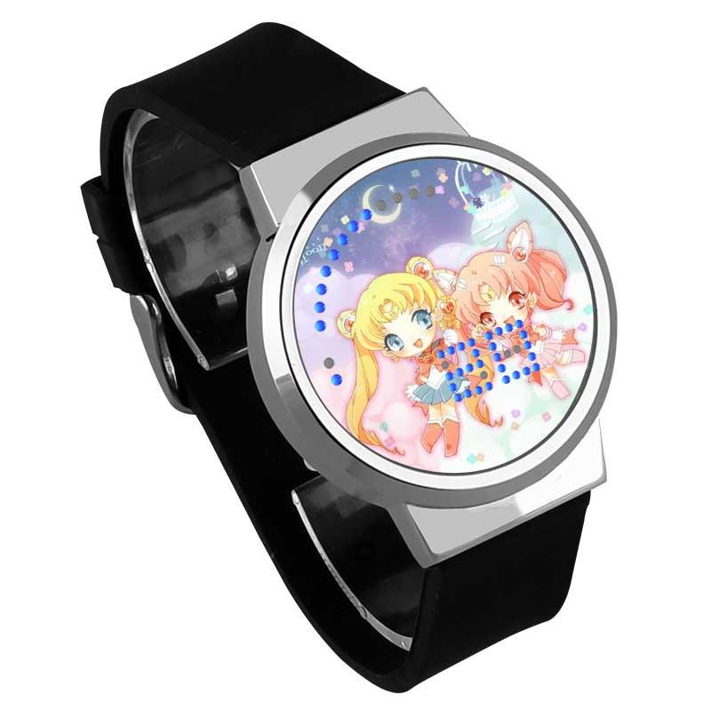 Waterproof Luminous LED Digital Touch Children watch  - Sailor Moon #30