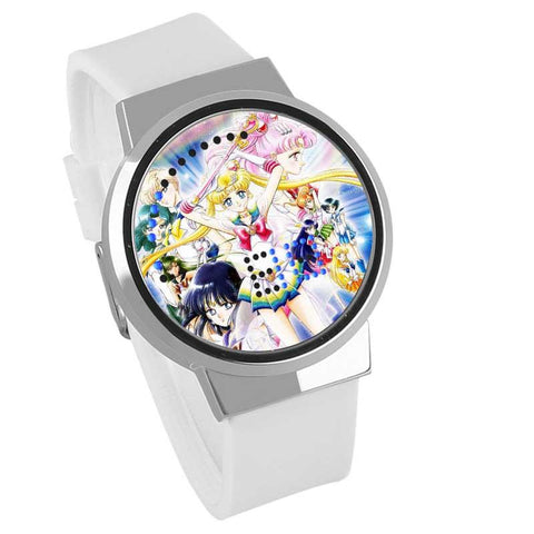 Waterproof Luminous LED Digital Touch Children watch  - Sailor Moon #34