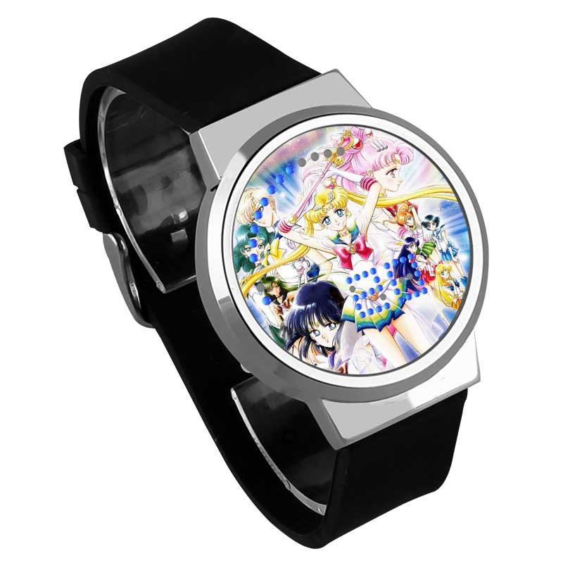 Waterproof Luminous LED Digital Touch Children watch  - Sailor Moon #36