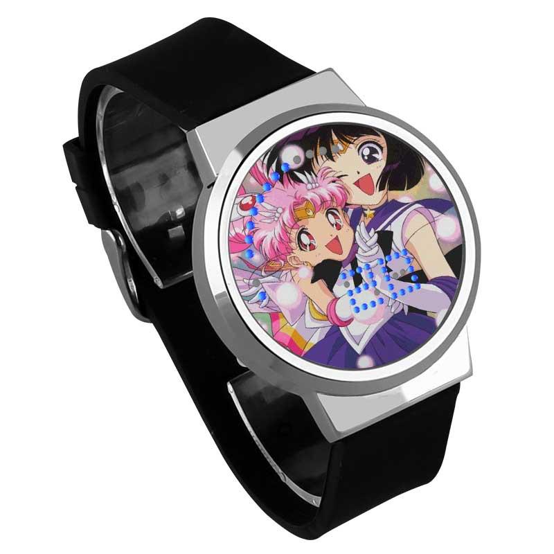 Waterproof Luminous LED Digital Touch Children watch  - Sailor Moon #33