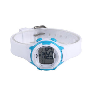 Waterproof Luminous LED Digital Touch Children watch  - White