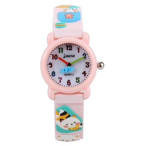 Waterproof Luminous LED Digital Touch Children watch  - Pink