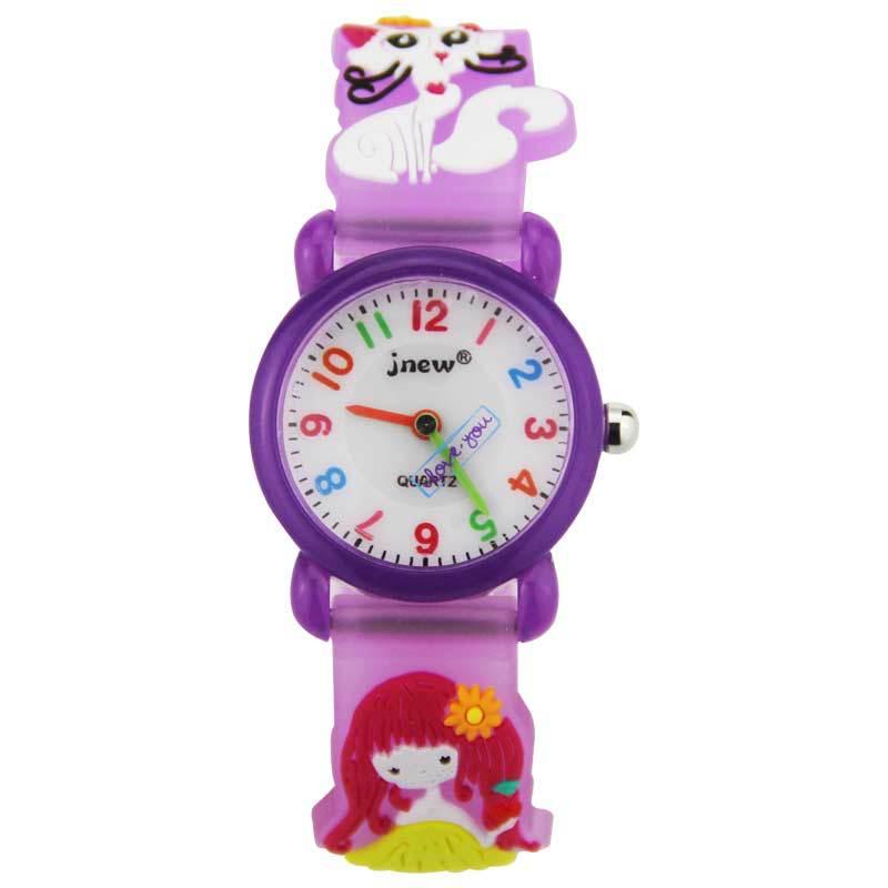 Waterproof Luminous LED Digital Touch Children watch  - purple