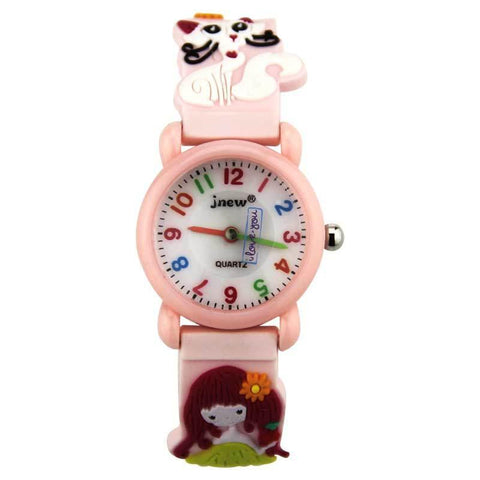 Waterproof Luminous LED Digital Touch Children watch  - Pink