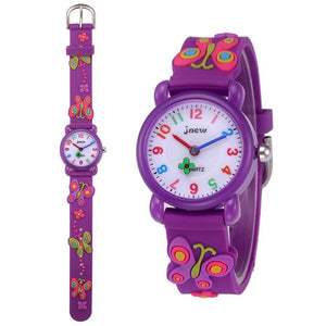 Waterproof Luminous LED Digital Touch Children watch  - purple