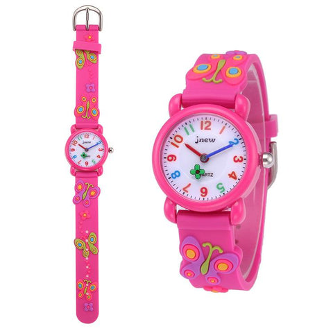 Waterproof Luminous LED Digital Touch Children watch  - Pink