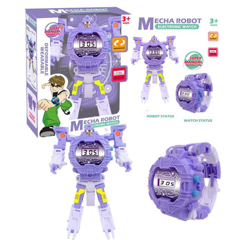 Waterproof Luminous LED Digital Touch Children watch  - purple