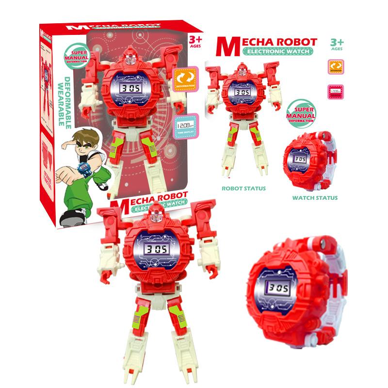 Waterproof Luminous LED Digital Touch Children watch  - red