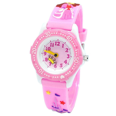 Waterproof Luminous LED Digital Touch Children watch  - Pink