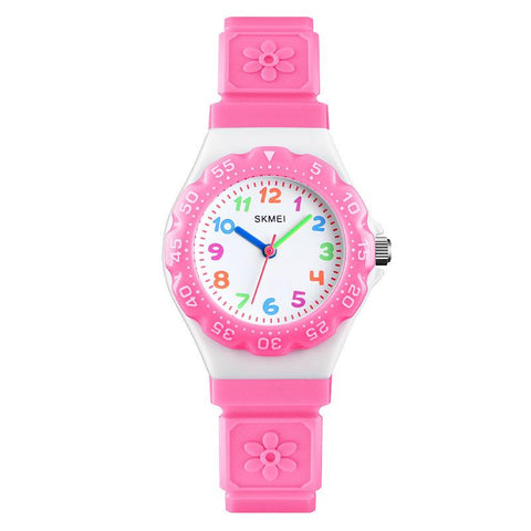 Waterproof Luminous LED Digital Touch Children watch  - Pink