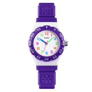 Waterproof Luminous LED Digital Touch Children watch  - purple