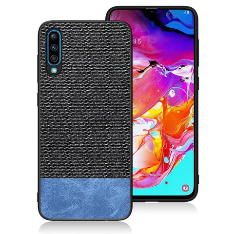 Anti impact Case for Samsung Galaxy M10 Black&Blue oukasi-40