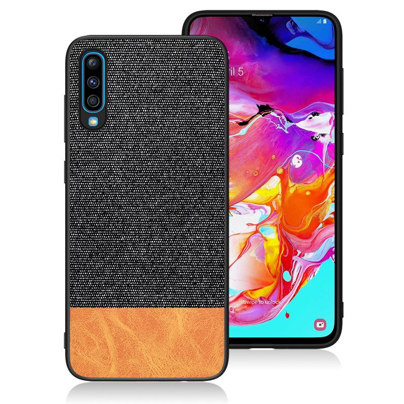 Anti impact Case for Samsung Galaxy A10S Black&Orange oukasi-77