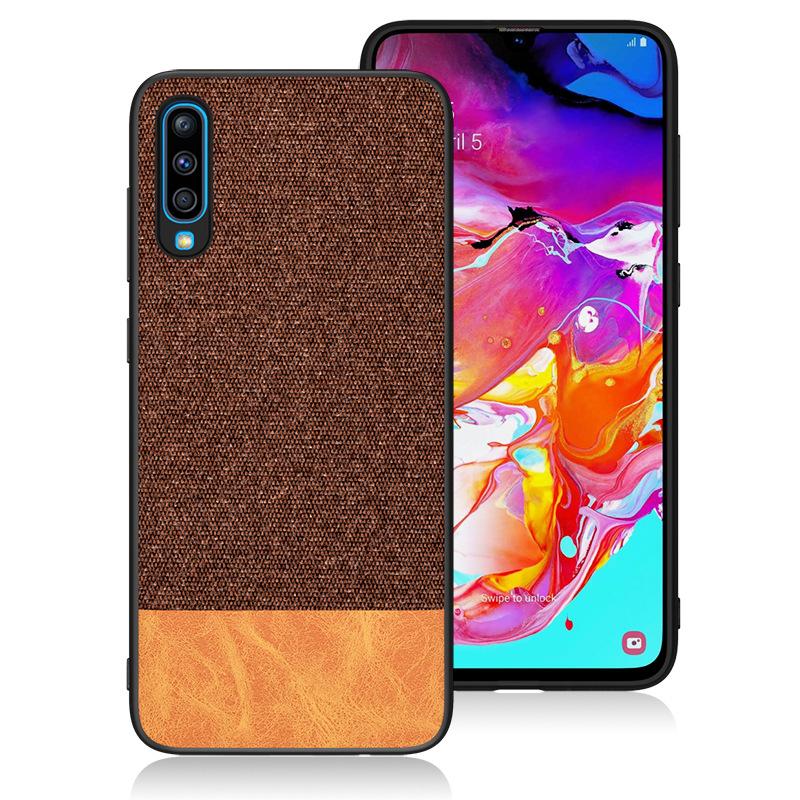 Anti impact Case for Samsung Galaxy A10S Brown&Orange oukasi-82