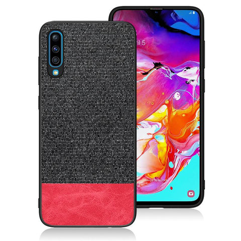 Anti impact Case for Samsung Galaxy A10S Black&Red oukasi-76