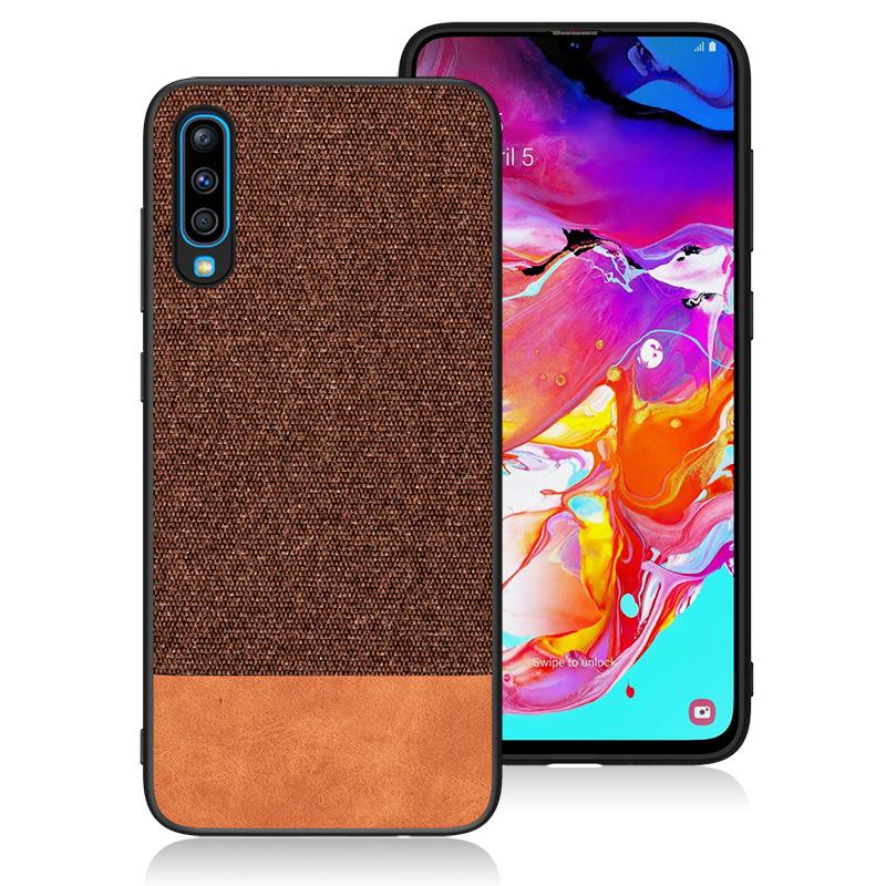 Anti impact Case for Samsung Galaxy A20S Brown&Brown oukasi-171