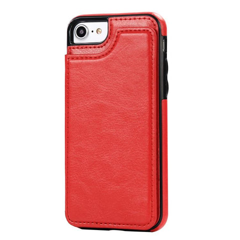 Anti impact Wallet Case for Apple iPhone X/XS 5.8 Red bailisheng-6