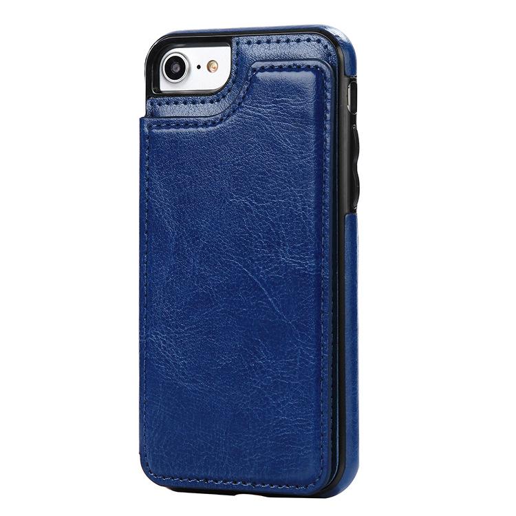 Anti impact Wallet Case for Apple iPhone X/XS 5.8 Blue bailisheng-3