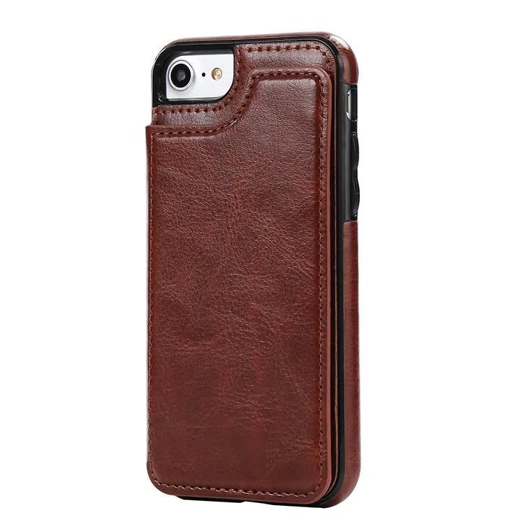 Anti impact Wallet Case for Apple iPhone XS MAX 6.5 Brown bailisheng-14