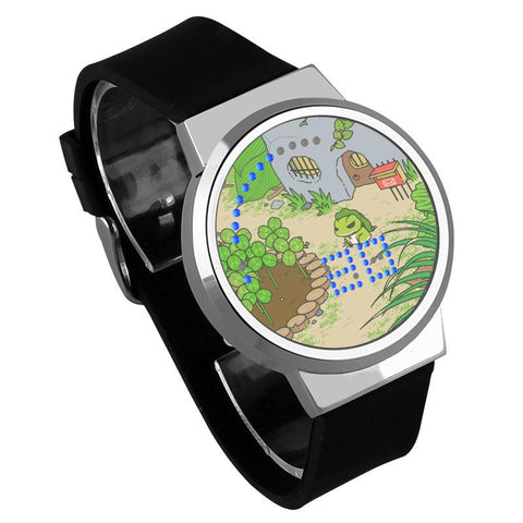 Waterproof Luminous LED Digital Touch Children watch - Travel frog #36