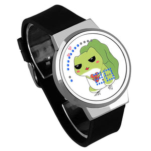 Waterproof Luminous LED Digital Touch Children watch - Travel frog #60