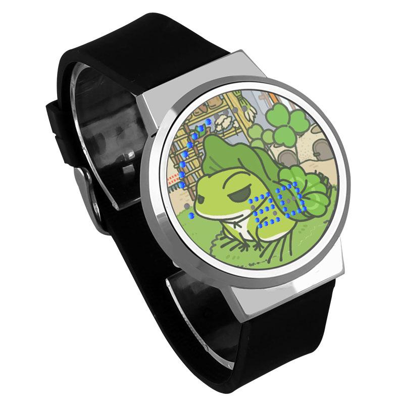 Waterproof Luminous LED Digital Touch Children watch - Travel frog #18