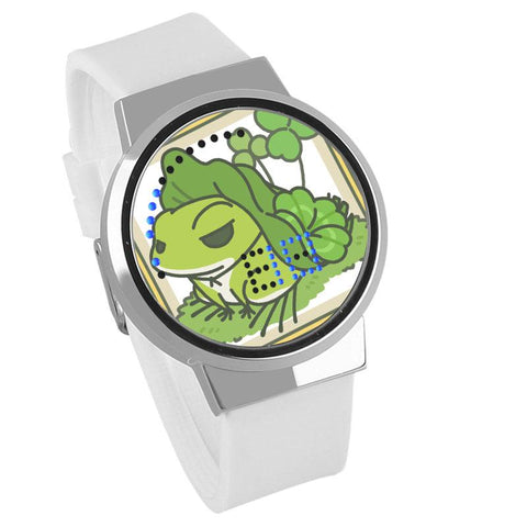 Waterproof Luminous LED Digital Touch Children watch - Travel frog #13