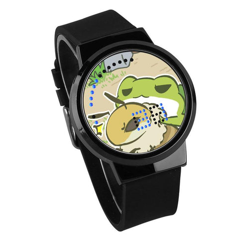 Waterproof Luminous LED Digital Touch Children watch - Travel frog #11