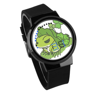 Waterproof Luminous LED Digital Touch Children watch - Travel frog #23