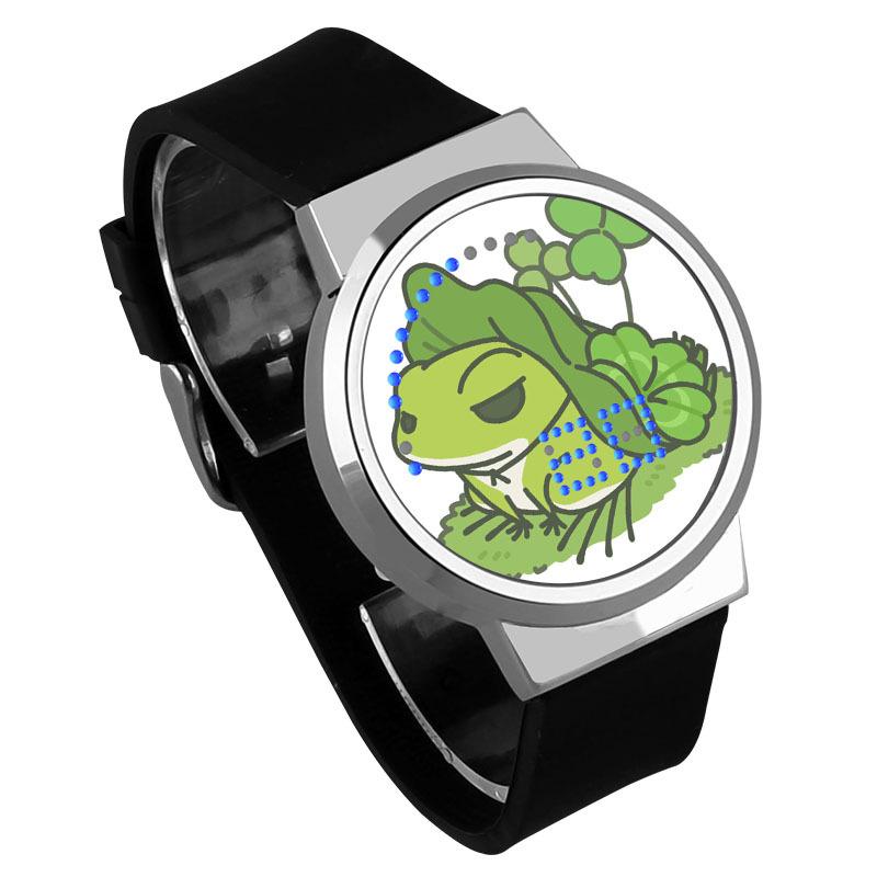 Waterproof Luminous LED Digital Touch Children watch - Travel frog #24