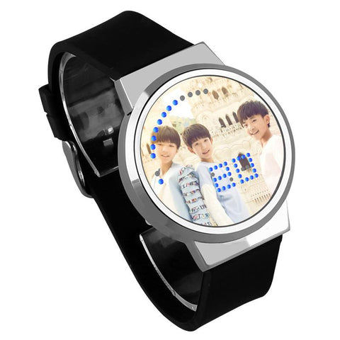 Waterproof Luminous LED Digital Touch Children watch  - TFBoys #3