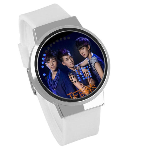 Waterproof Luminous LED Digital Touch Children watch  - TFBoys #4