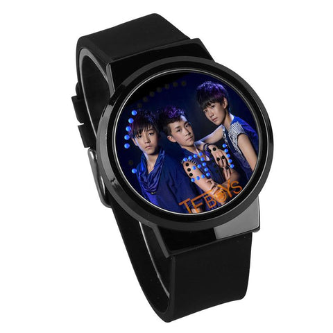 Waterproof Luminous LED Digital Touch Children watch  - TFBoys #5