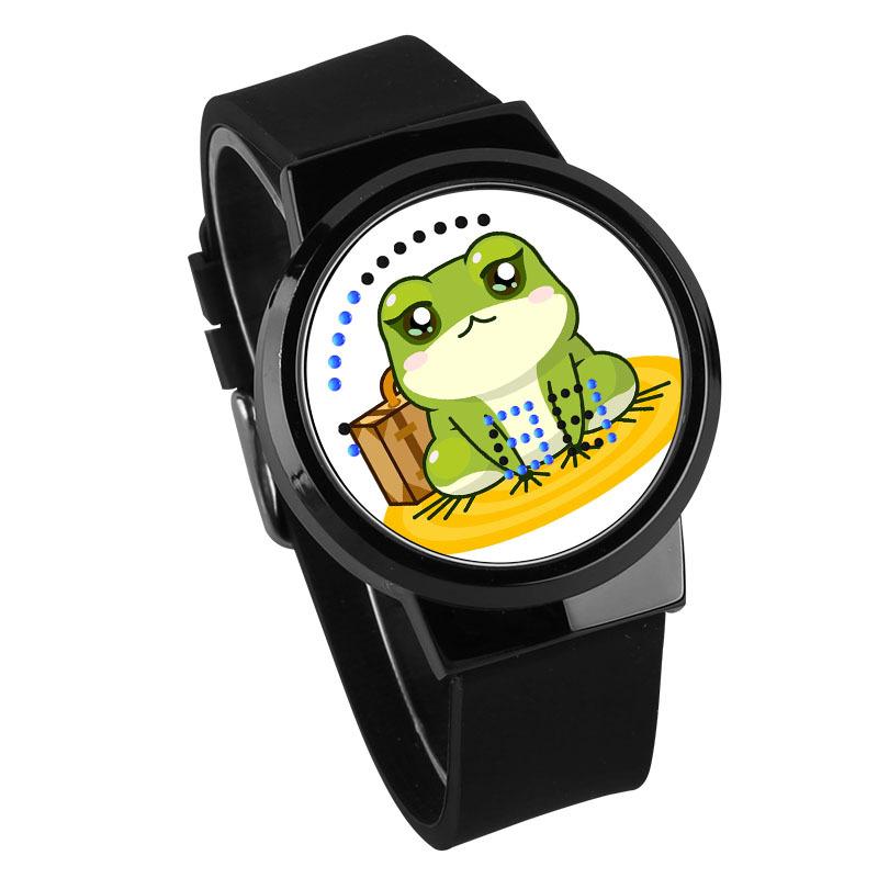 Waterproof Luminous LED Digital Touch Children watch - Travel frog #44