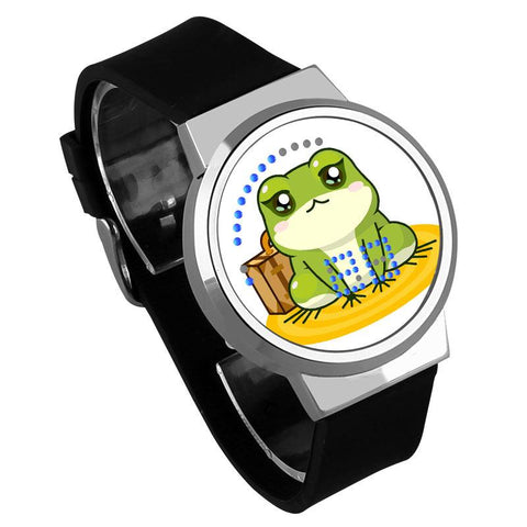 Waterproof Luminous LED Digital Touch Children watch - Travel frog #45