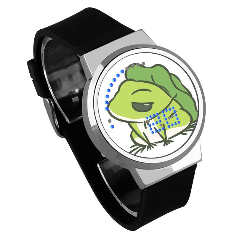 Waterproof Luminous LED Digital Touch Children watch - Travel frog #48